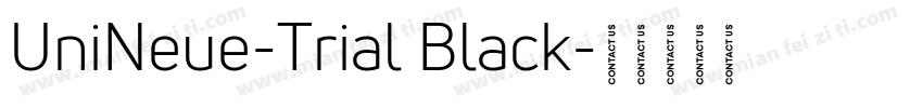 UniNeue-Trial Black字体转换